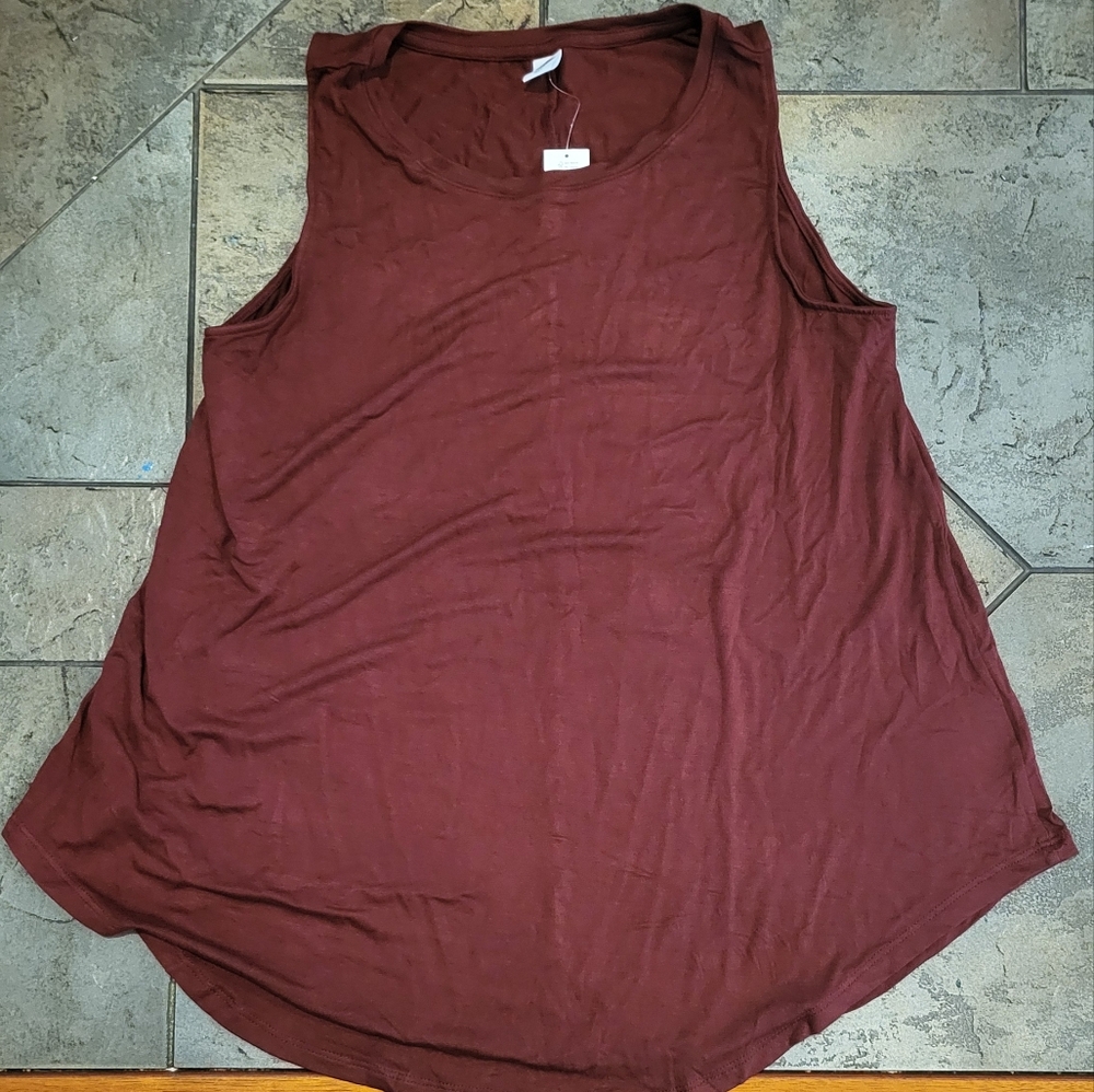 Old Navy Sleeveless Maroon Tank Top